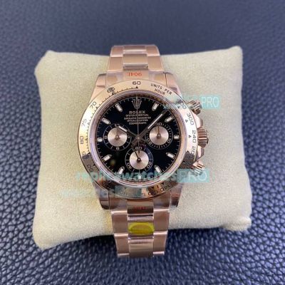 Noob Factory Replica Rolex Daytona 4130 Black Chronograph Dial Watch 40MM